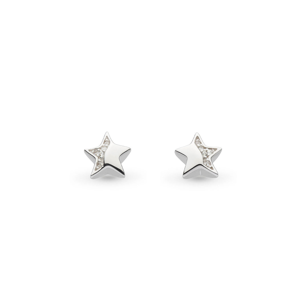 Kit Heath - Miniatures Starlight Pavé Stud Earrings - Silver