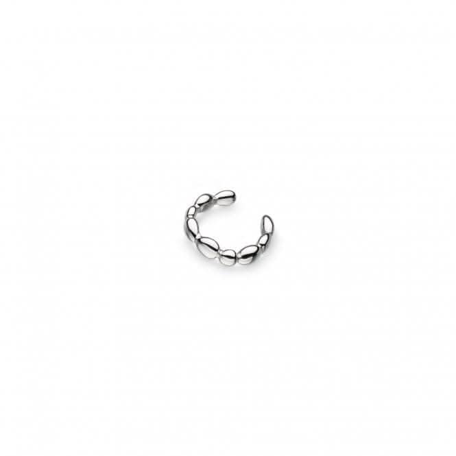 Kit Heath - Coast Pebble Ridge Solo Ear Cuff - Silver