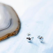 Kit Heath - Coast Pebble Mini Stud Earrings - Silver