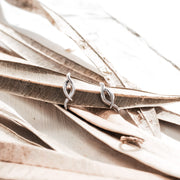 Kit Heath - Entwine Twine Twist Statement Stud Earrings - Silver