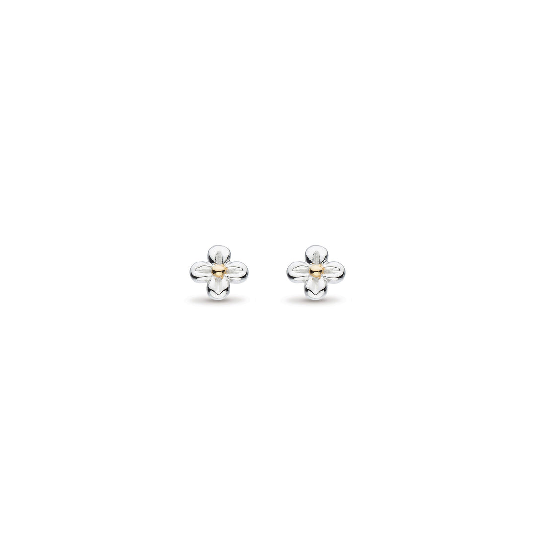Kit Heath - Blossom Flyte Honey Flower Stud Earrings - Silver