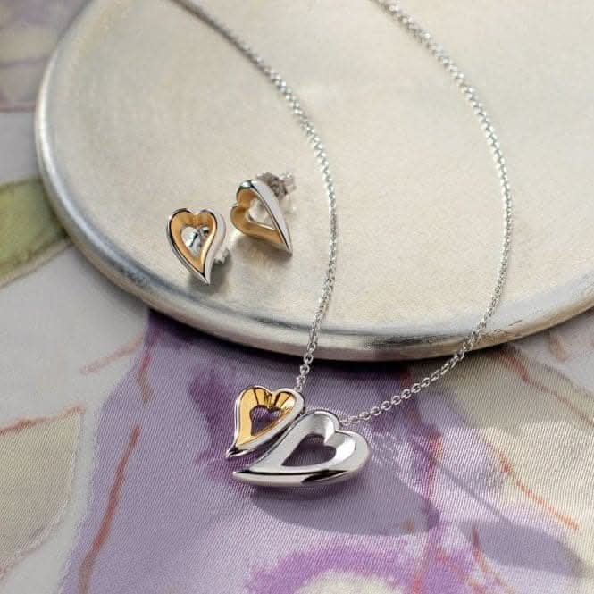 Kit Heath - Desire Love Story Heart Stud Earrings - Gold
