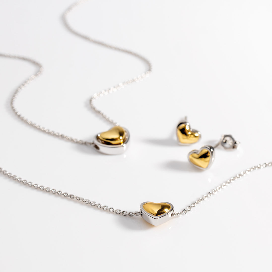 Kit Heath - Heart of Gold Stud Earrings - Gold