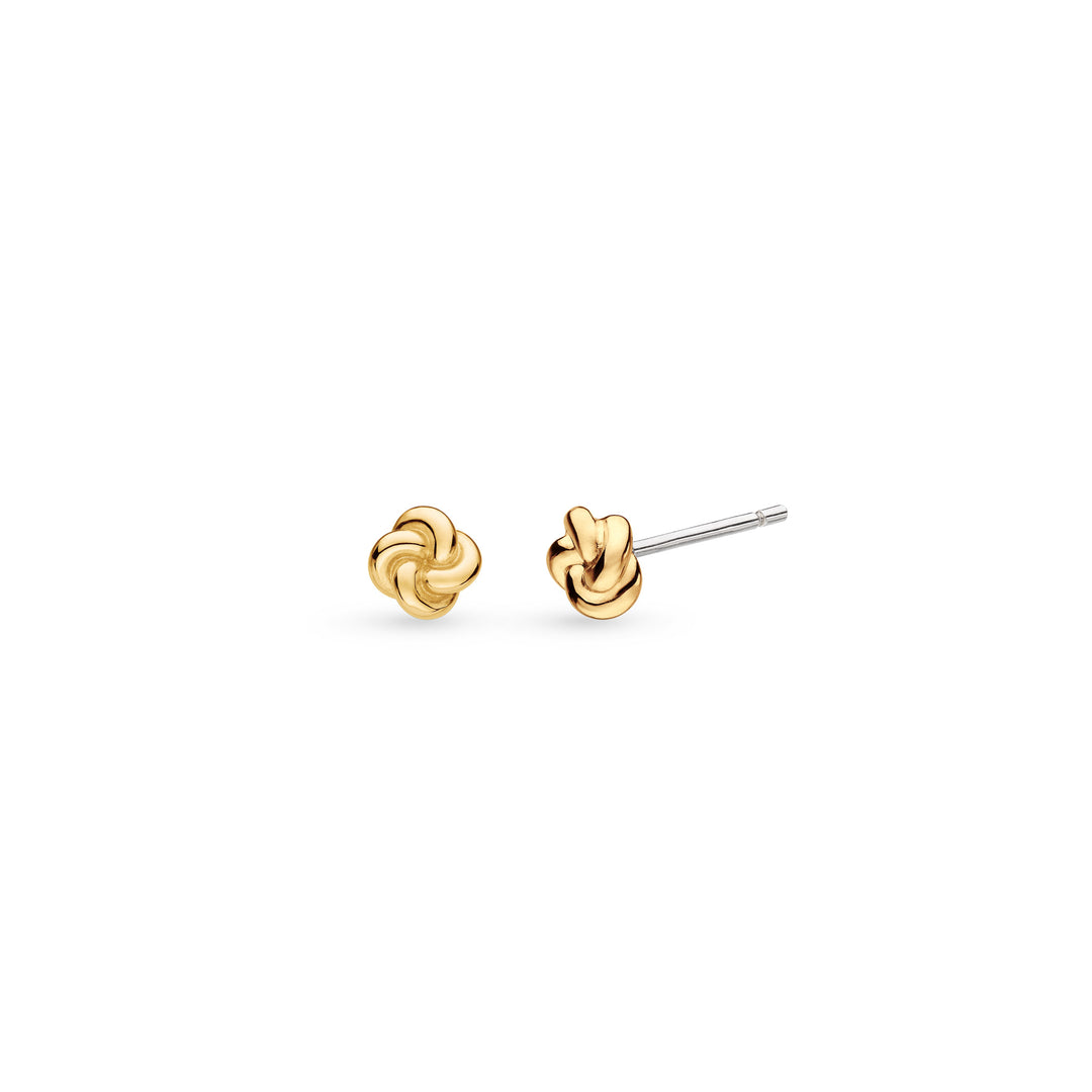 Kit Heath - Marina Tide Knot Golden Stud Earrings - Gold