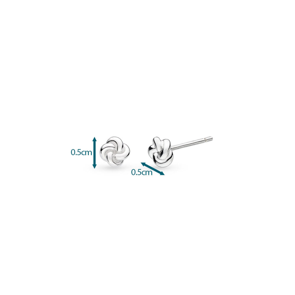 Kit Heath - Marina Tide Knot Stud Earrings - Silver