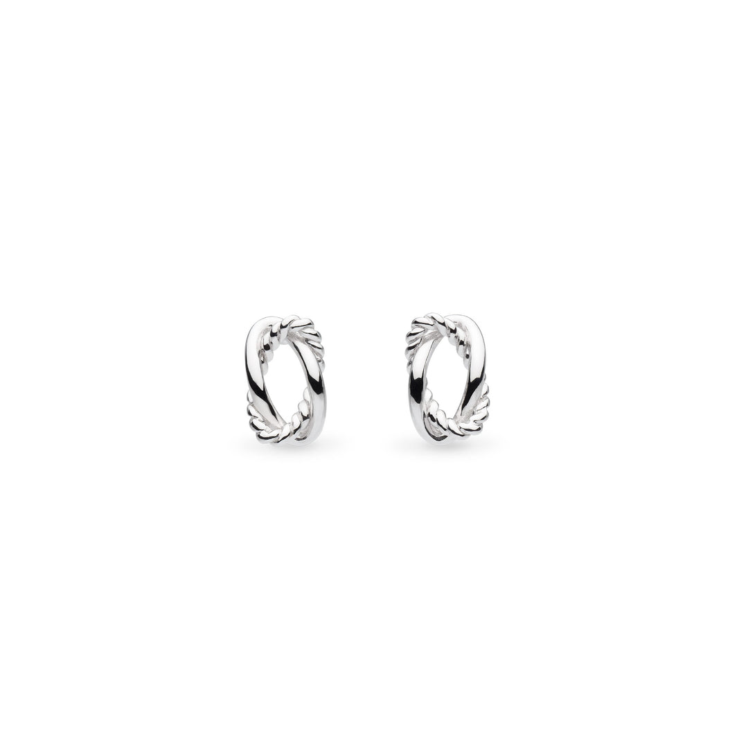 Kit Heath - Marina Rope Twist Stud Earrings - Silver
