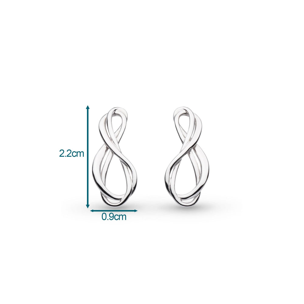 Kit Heath - Infinity Stud Earrings - Silver