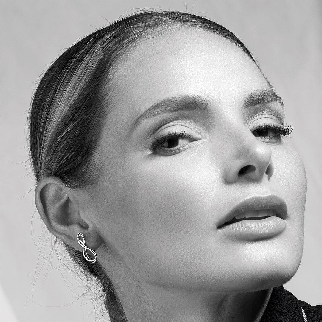 Kit Heath - Infinity Stud Earrings - Silver