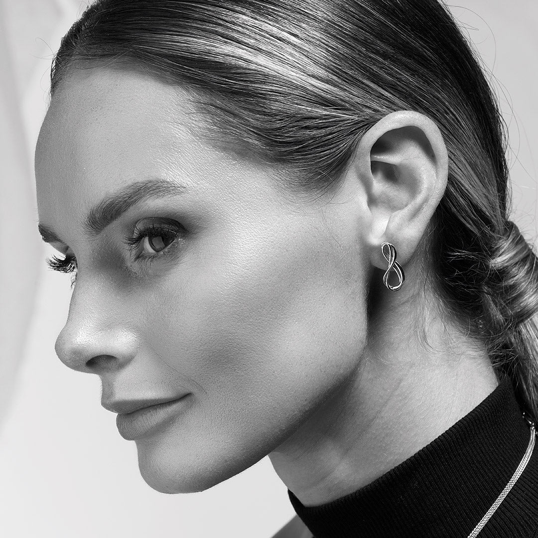 Kit Heath - Infinity Stud Earrings - Silver