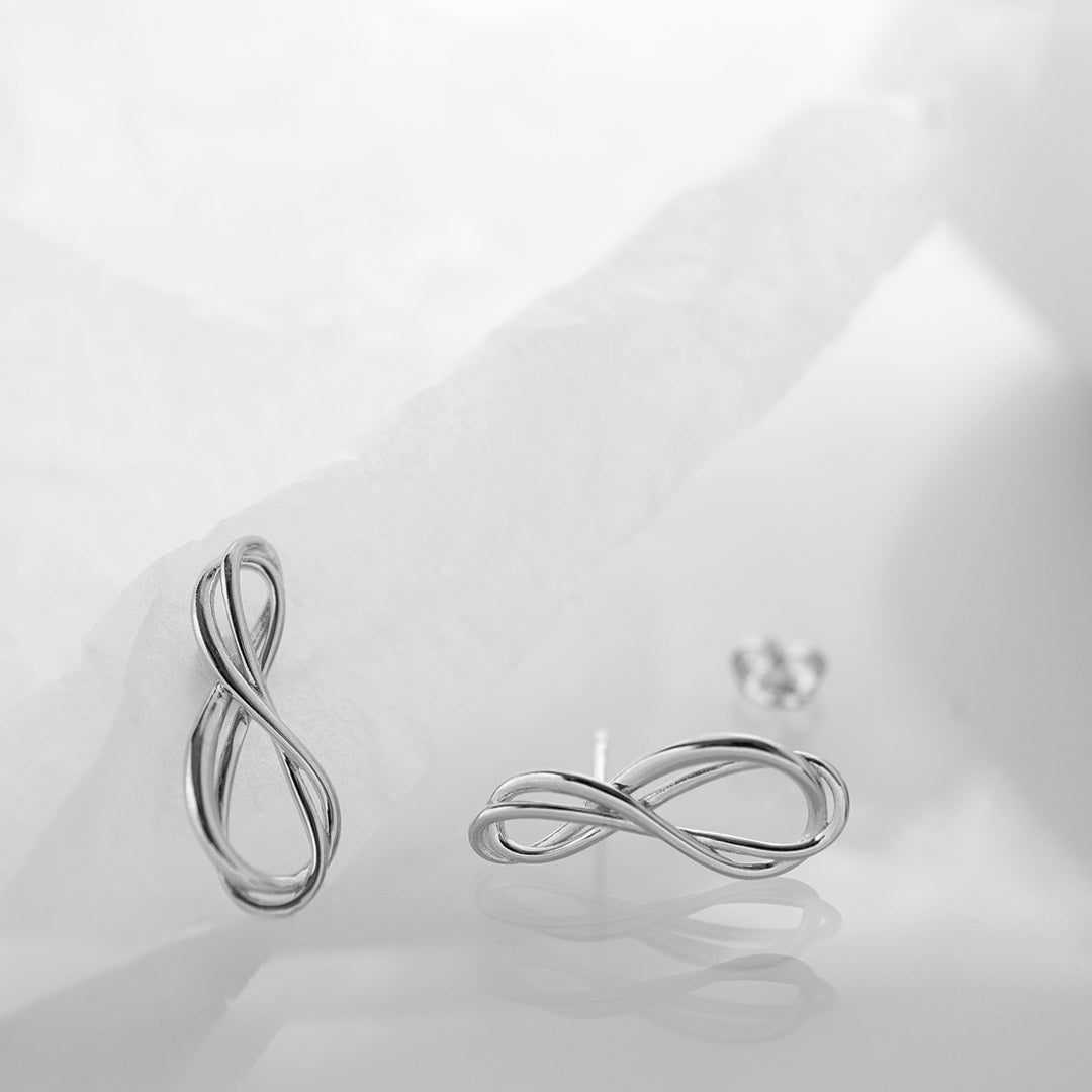 Kit Heath - Infinity Stud Earrings - Silver