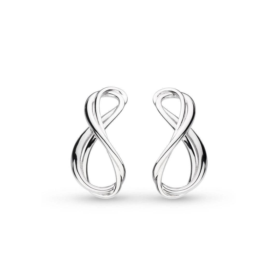 Kit Heath - Infinity Grande Stud Earrings - Silver