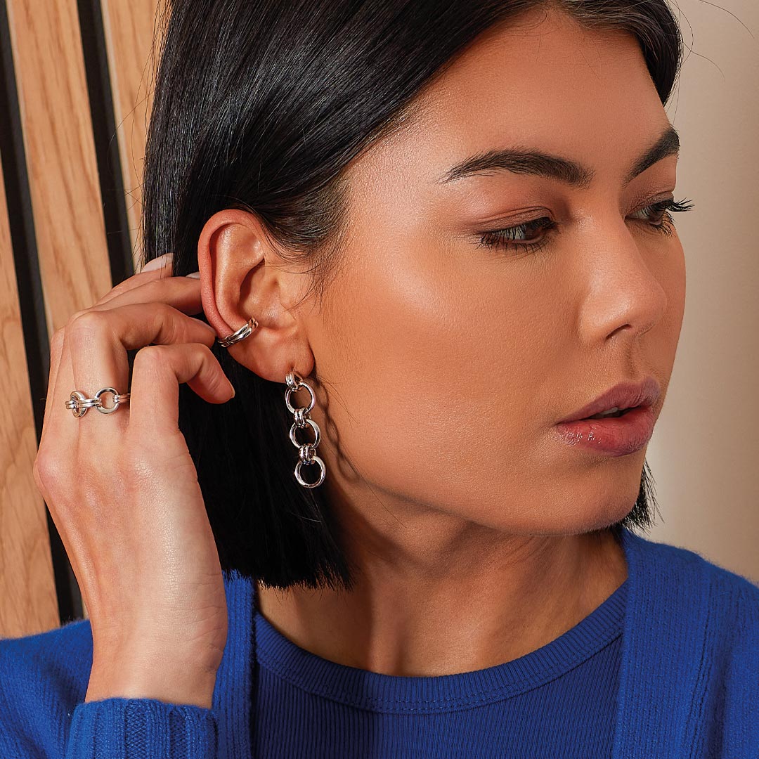 Kit Heath - Bevel Unity Solo Ear Cuff - Silver