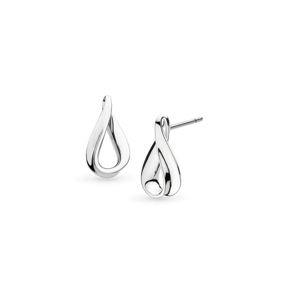 Kit Heath - Serenity Loop Grande Stud Earrings - Silver