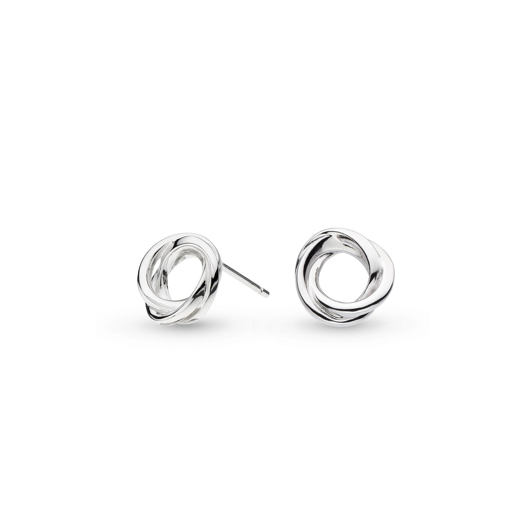 Kit Heath - Bevel Trilogy Stud Earrings - Silver