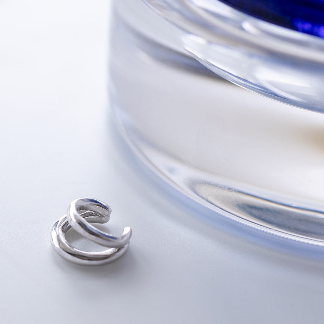 Kit Heath - Bevel Cirque Link Solo Ear Cuff - Silver