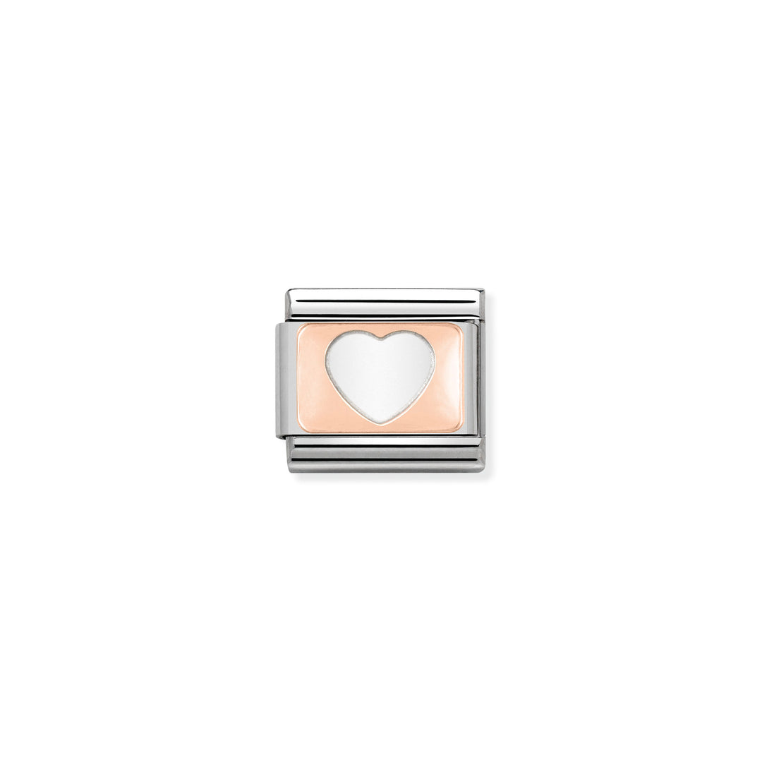 Nomination - Rose Gold Classic Heart Charm