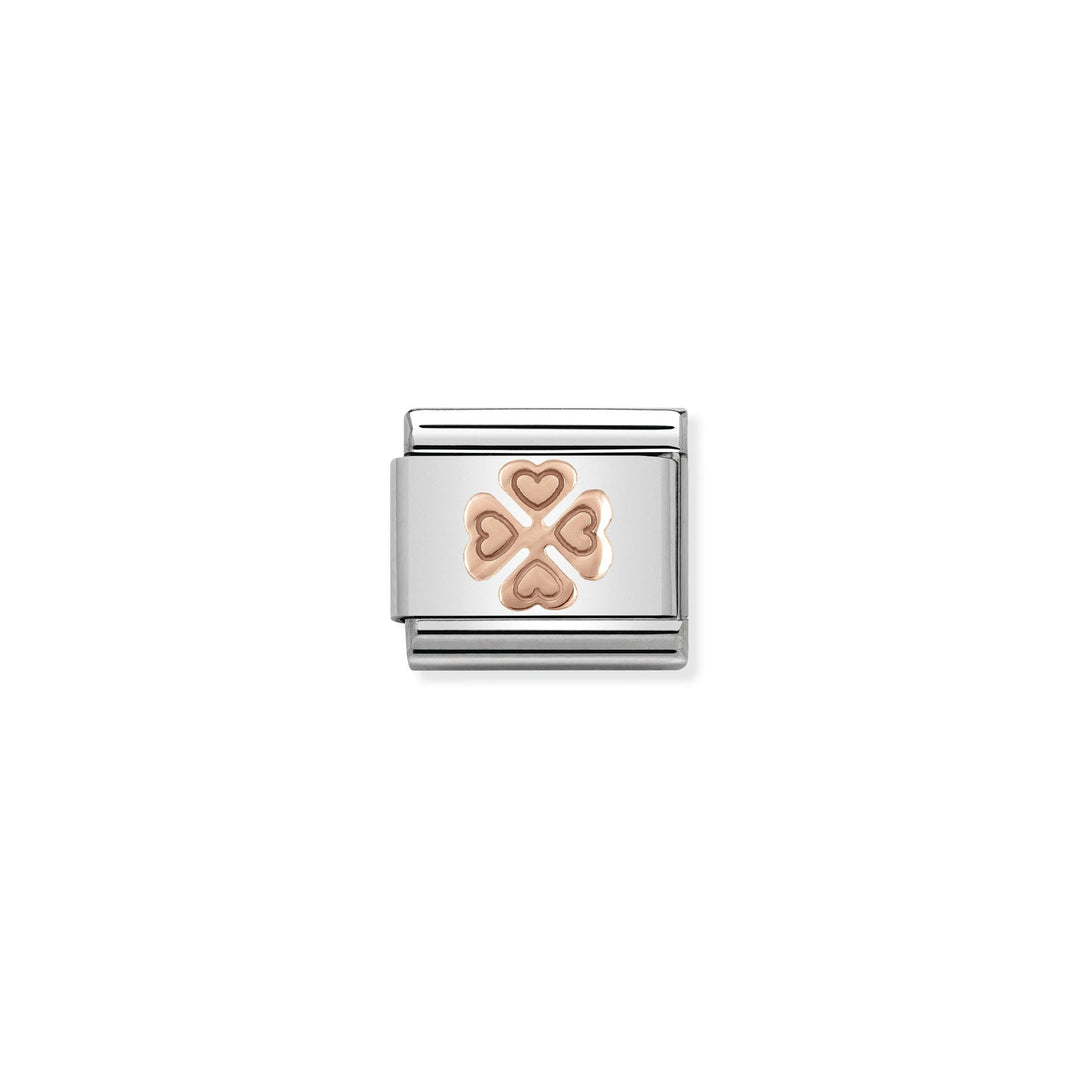 Nomination - Rose Gold Classic Four-Leaf Clover Charm