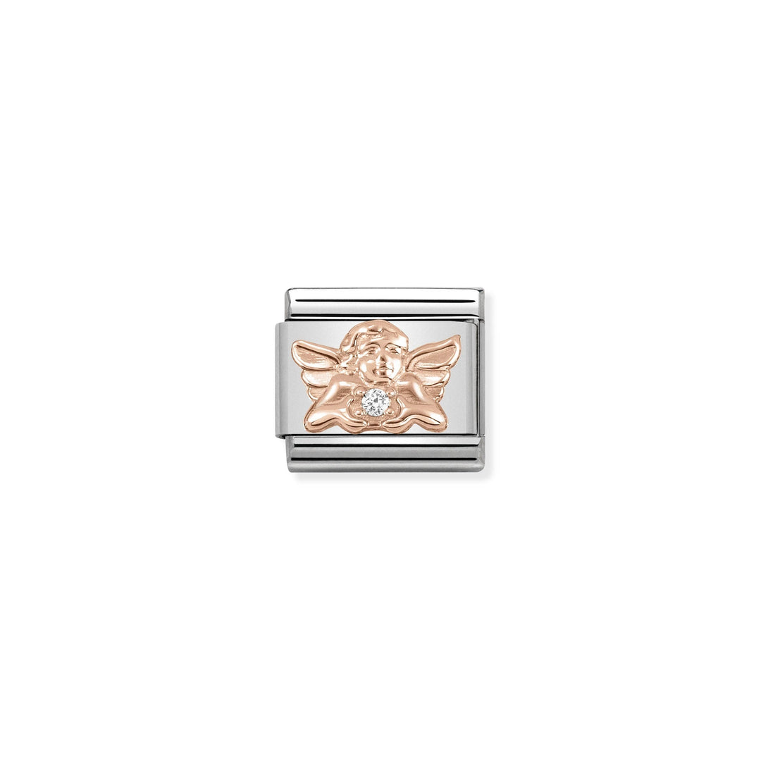 Nomination - Rose Gold Classic CZ Angel Of Family Charm