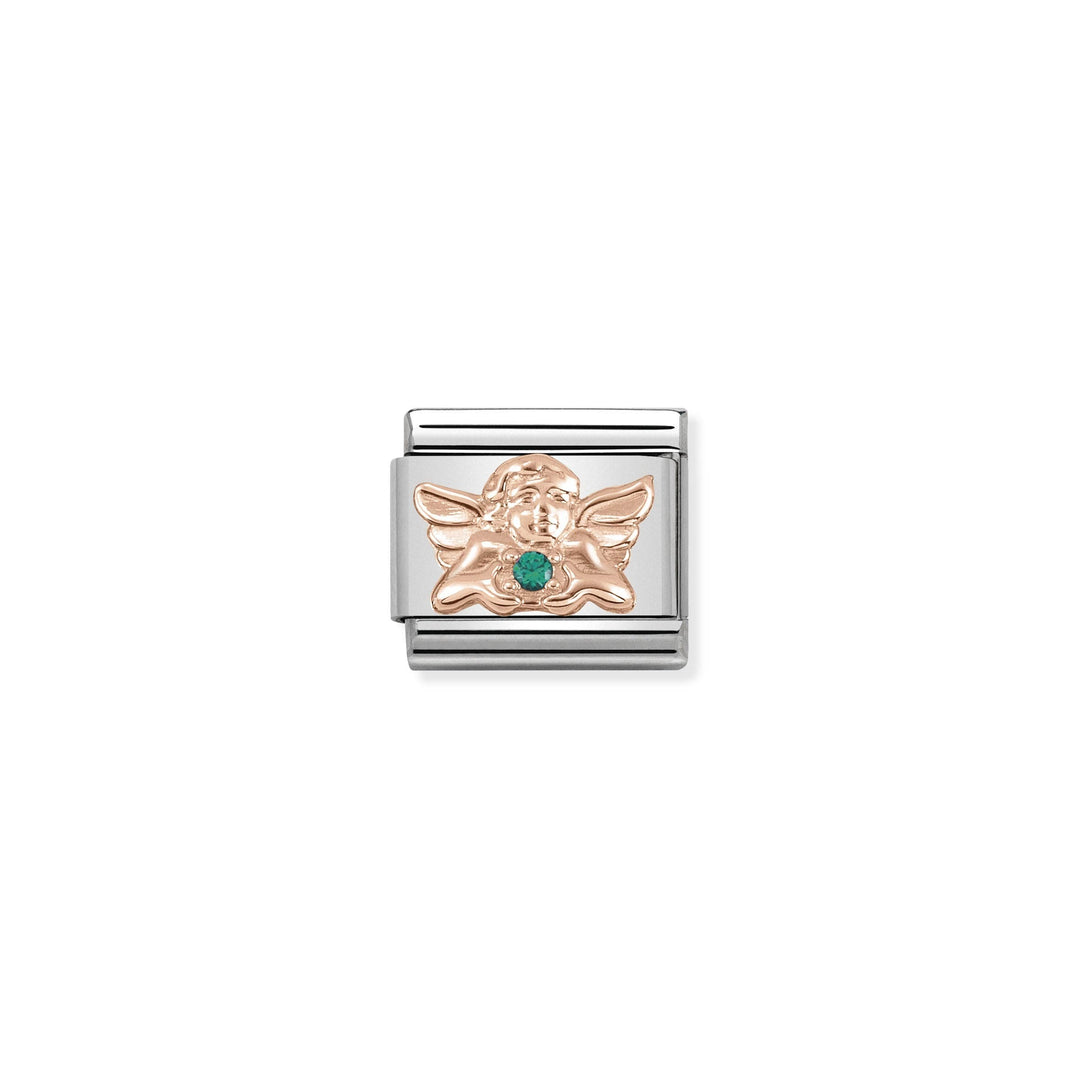 Nomination - Rose Gold Classic CZ Angel Of Good Luck Charm