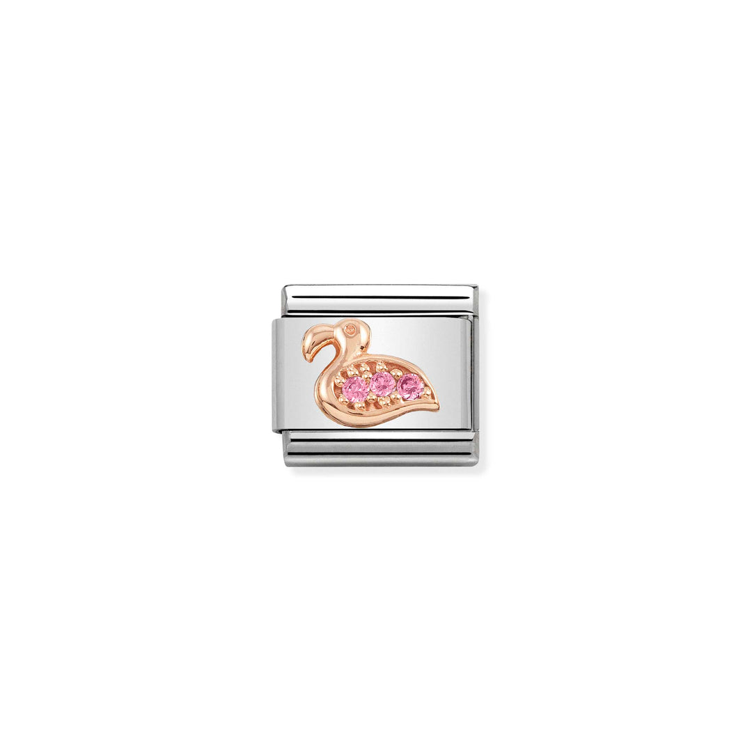 Nomination - Rose Gold Classic Flamingo Charm