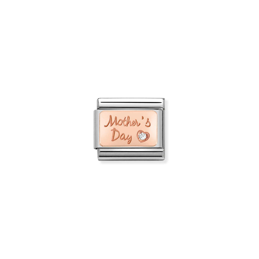 Nomination - Rose Gold Mothers Day with Stone Charm