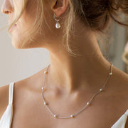 Kit Heath - Revival Classic Pearl Station Necklace - Silver