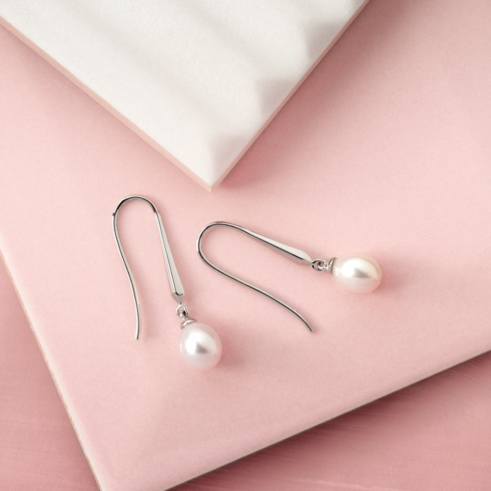 Kit Heath - Revival Pearl Drop Earrings - Silver