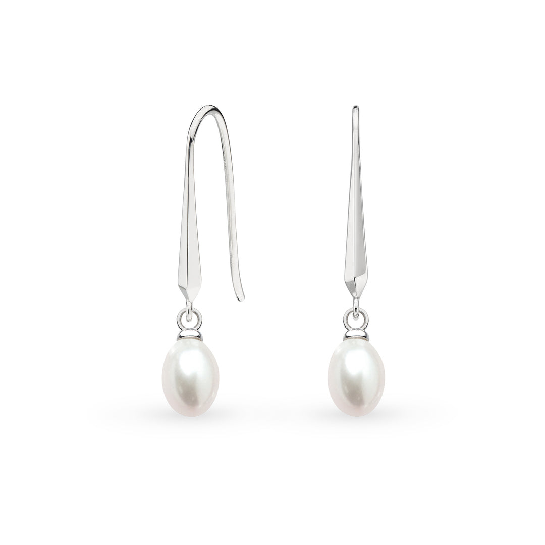 Kit Heath - Revival Pearl Drop Earrings - Silver