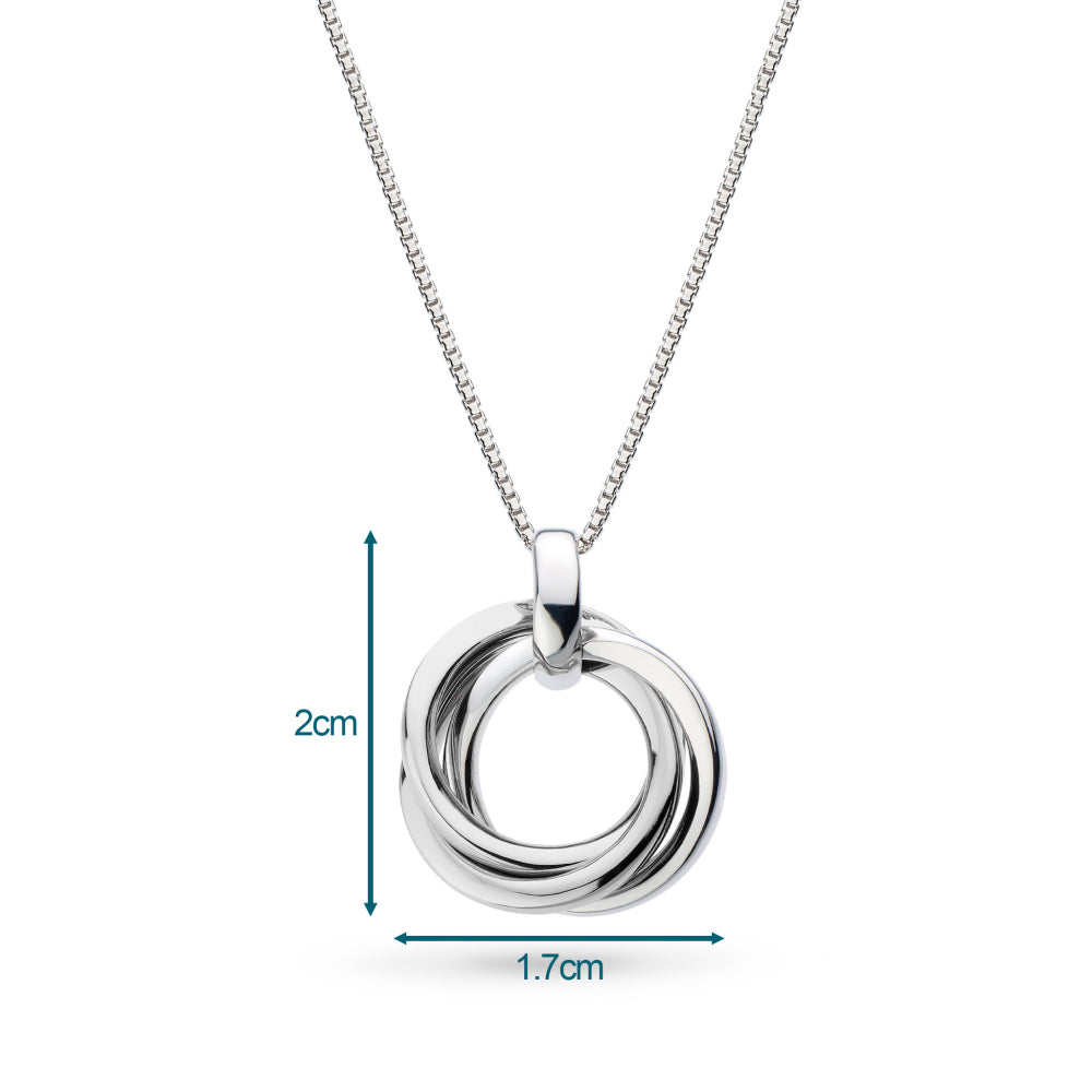 Kit Heath - Bevel Trilogy Necklace - Silver