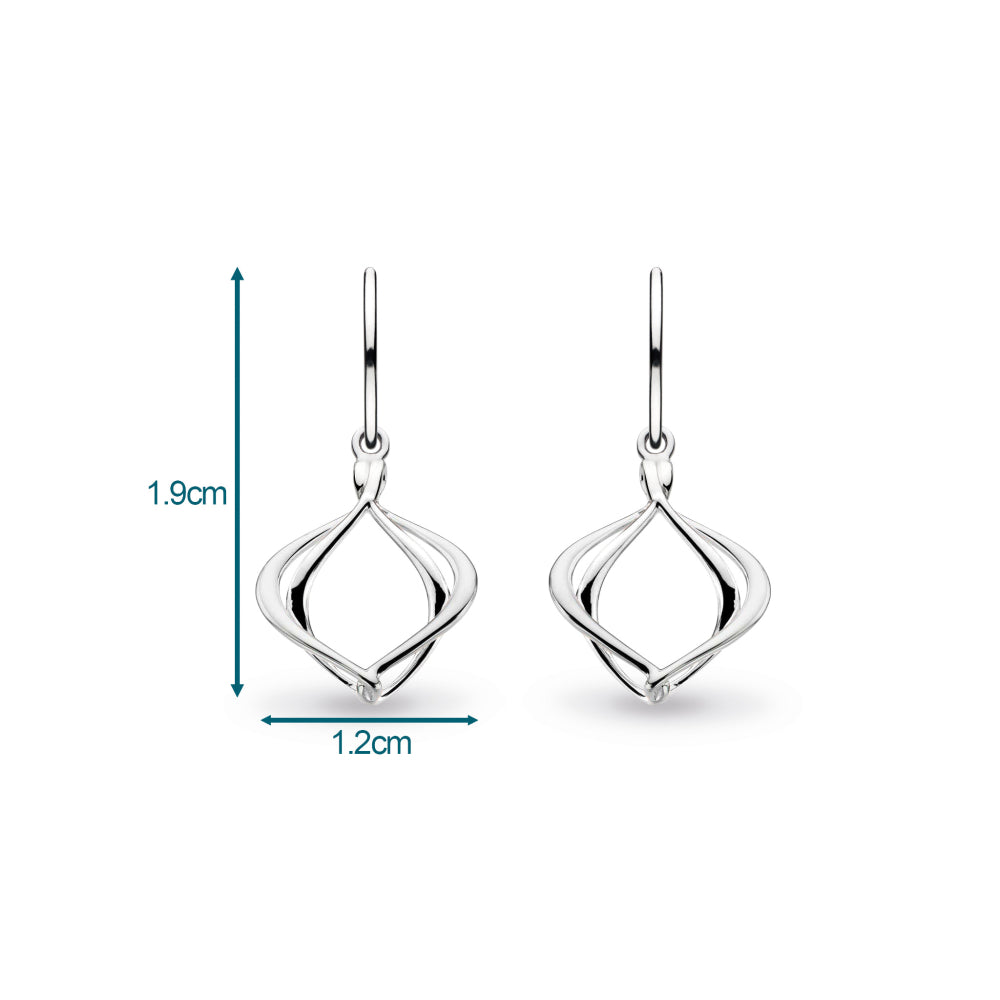 Kit Heath - Alicia Petite Drop Earrings - Silver