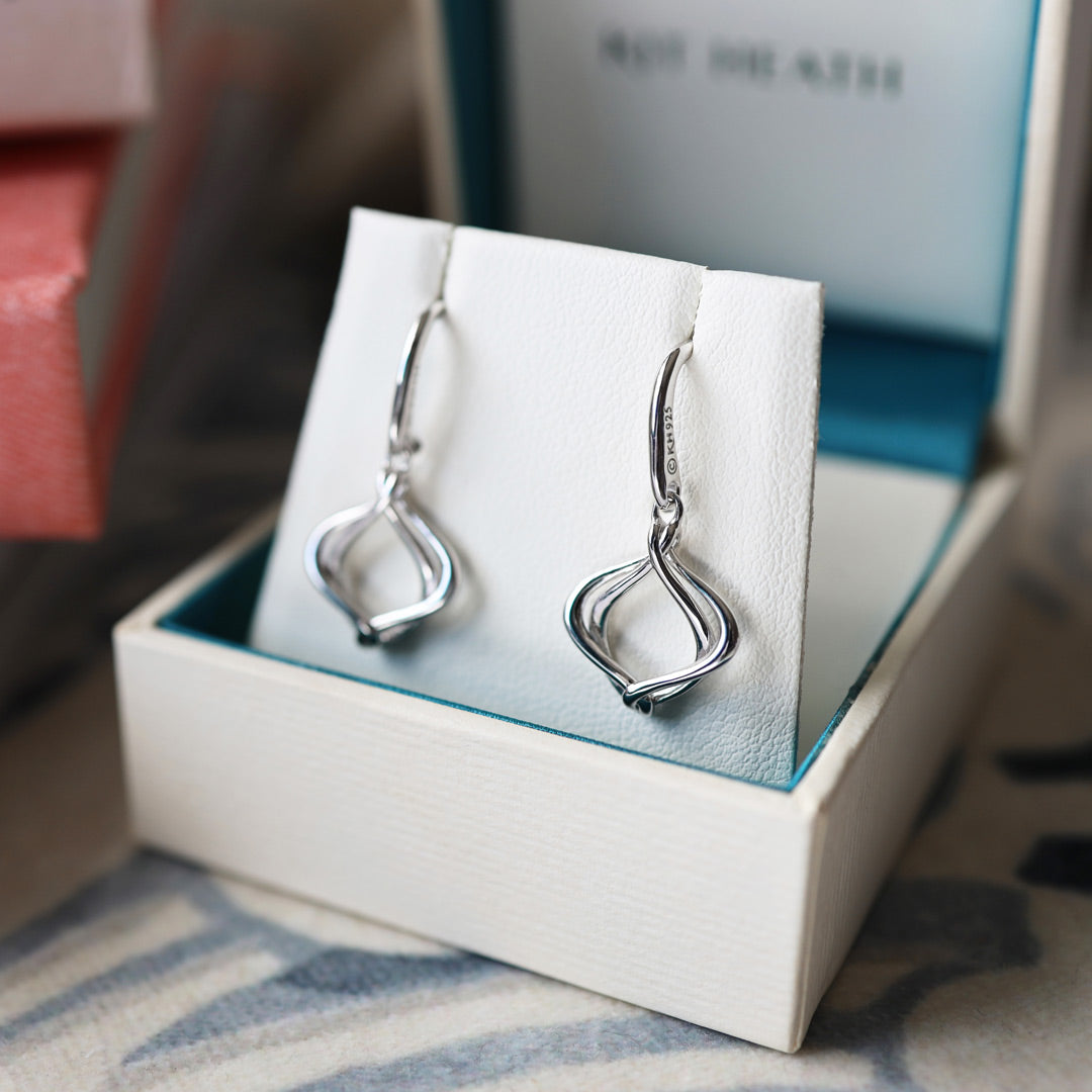 Kit Heath - Alicia Petite Drop Earrings - Silver