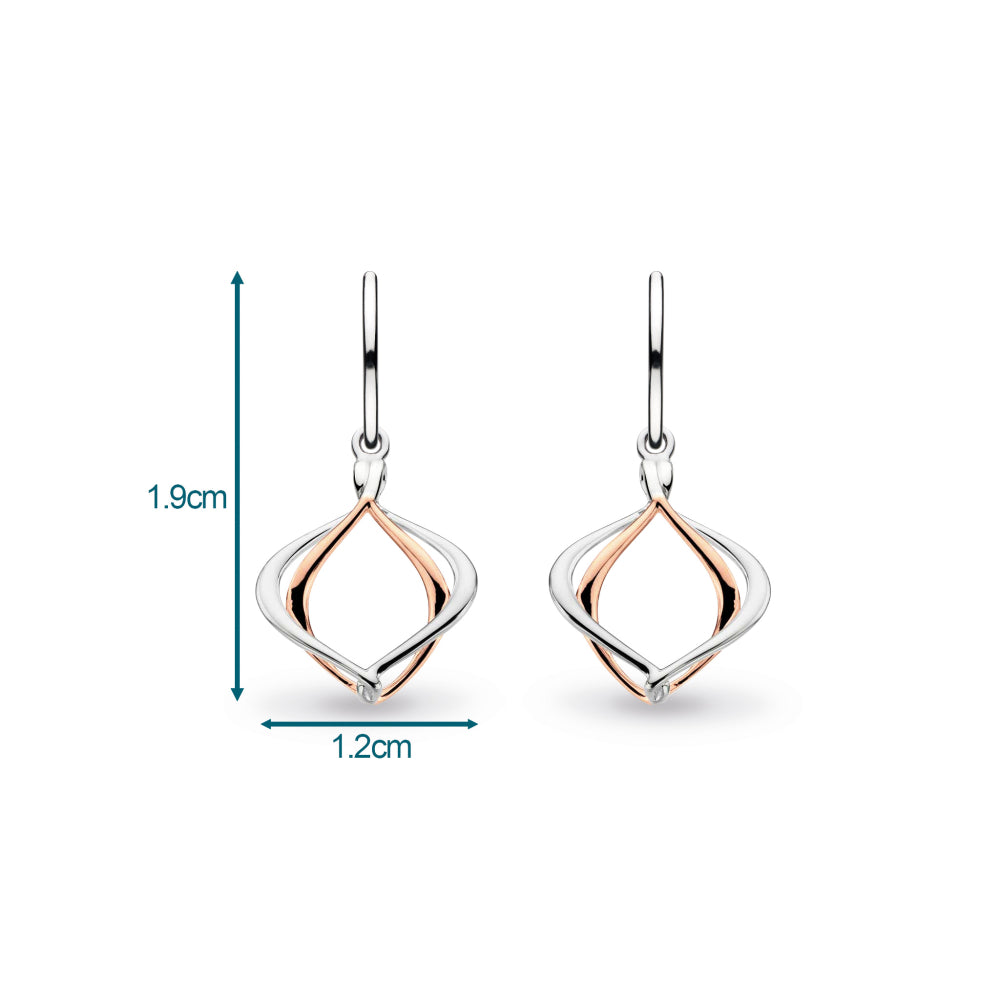 Kit Heath - Alicia Rose Petite Drop Earrings - Silver