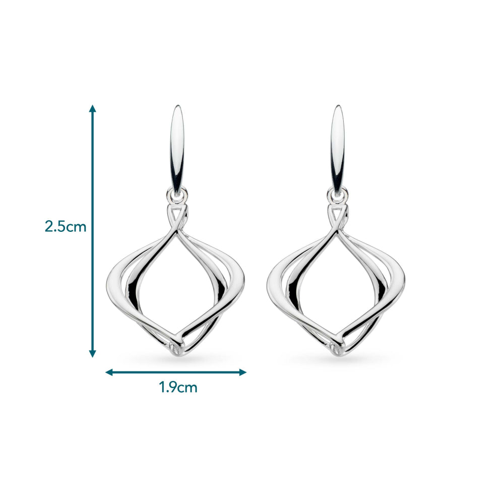 Kit Heath - Alicia Grande Drop Earrings - Silver