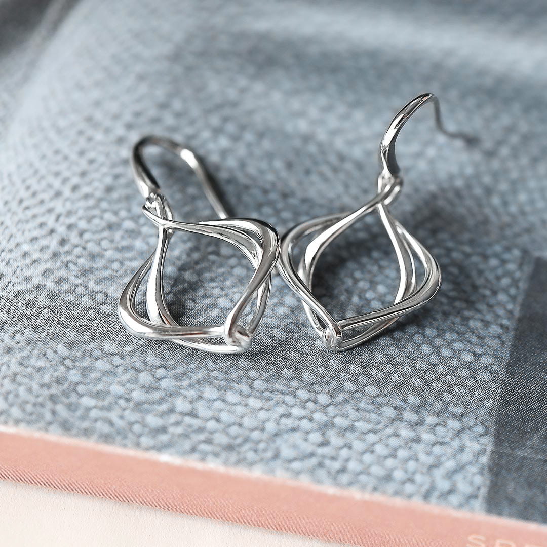 Kit Heath - Alicia Grande Drop Earrings - Silver