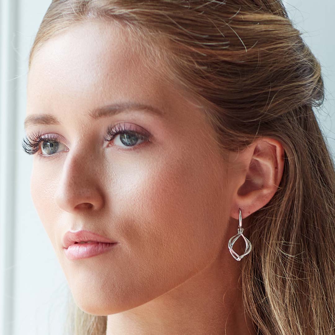 Kit Heath - Alicia Grande Drop Earrings - Silver