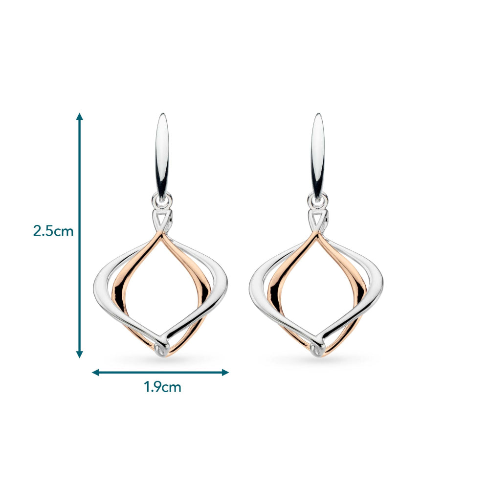 Kit Heath - Alicia Rose Grande Drop Earrings - Silver