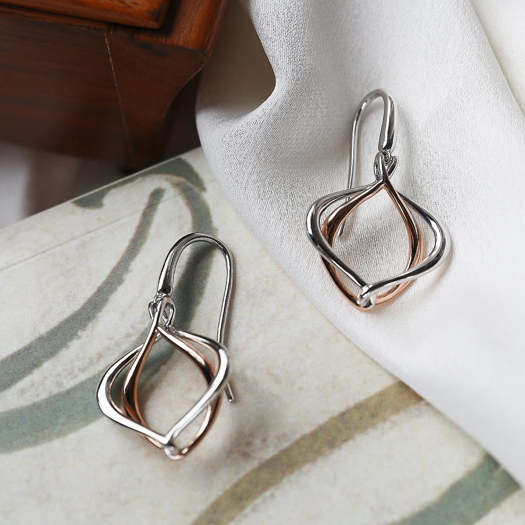 Kit Heath - Alicia Rose Grande Drop Earrings - Silver