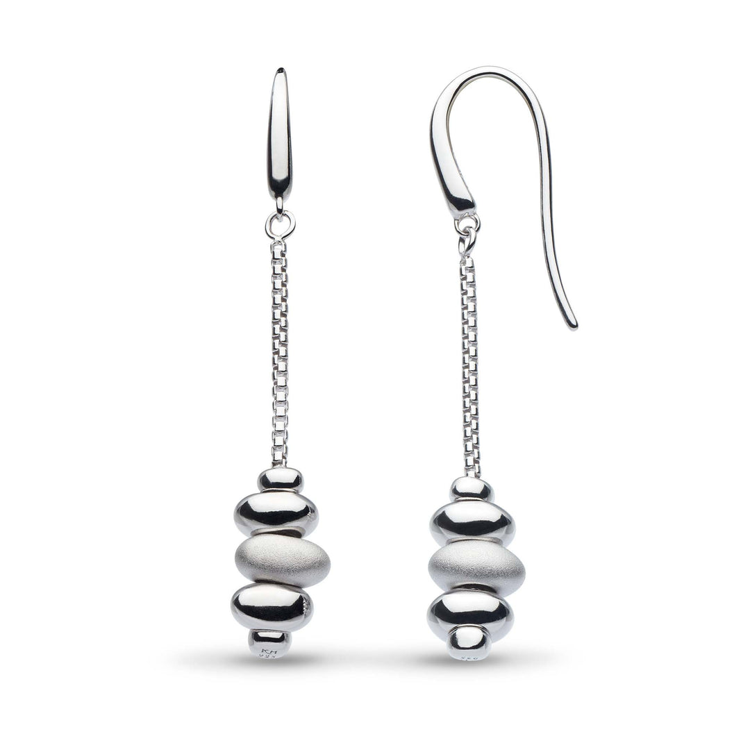 Kit Heath - Coast Tumble Sand Drop Earrings - Silver
