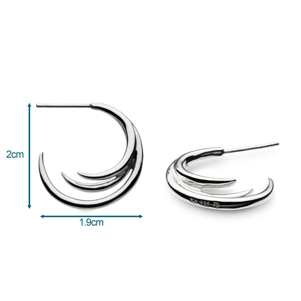 Kit Heath - Entwine Helix Wrap Hoop Earrings - Silver