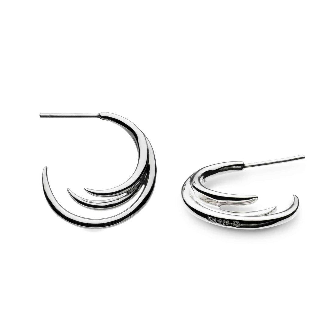 Kit Heath - Entwine Helix Wrap Hoop Earrings - Silver