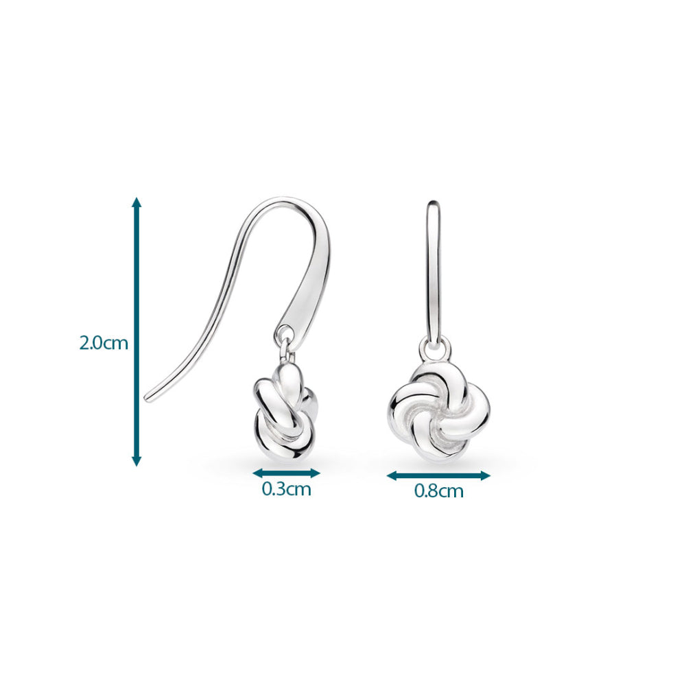 Kit Heath - Marina Tide Knot Drop Earrings - Silver