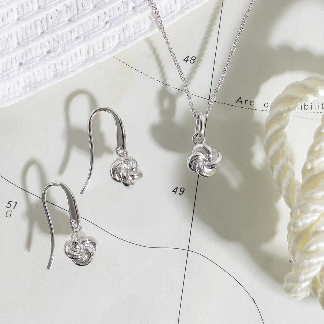Kit Heath - Marina Tide Knot Necklace - Silver
