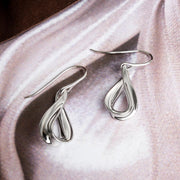 Kit Heath - Serenity Loop Drop Earrings - Silver