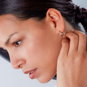 Kit Heath - Bevel Trilogy Golds Hoop Earrings - Gold