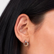 Kit Heath - Bevel Trilogy Golds Link Stud Earrings - Gold