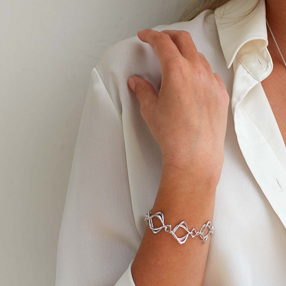 Kit Heath - Alicia Entwined Link Bracelet - Silver