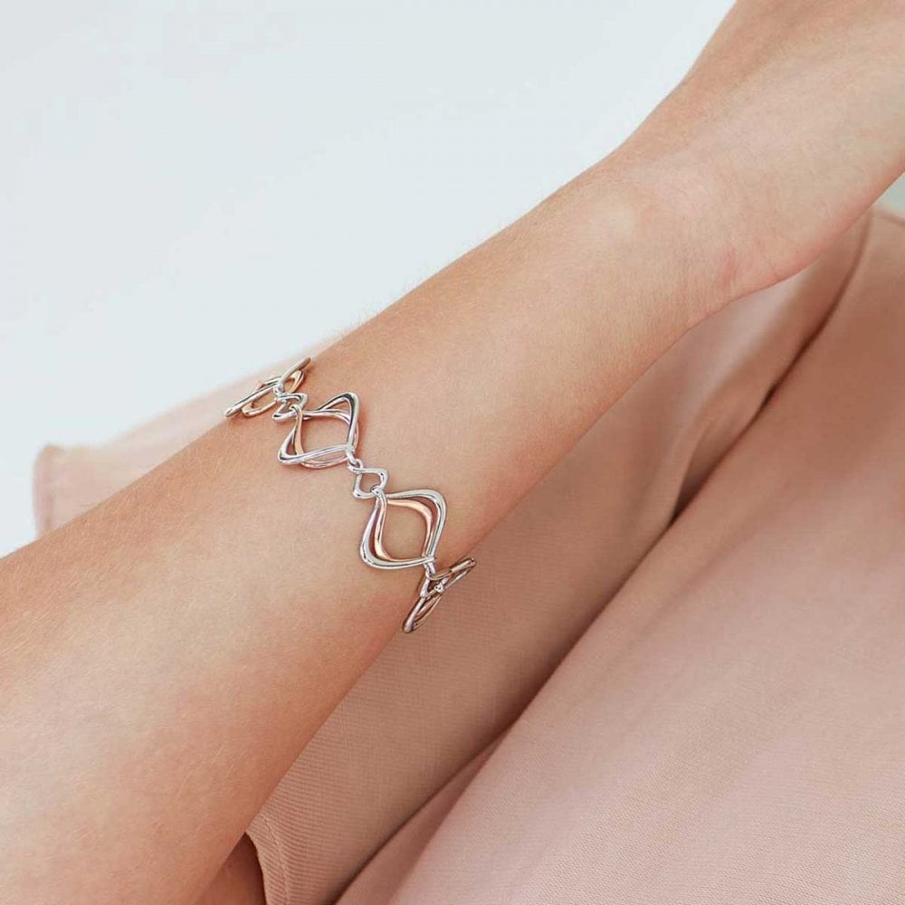 Kit Heath - Alicia Rose Entwined Link Bracelet - Silver