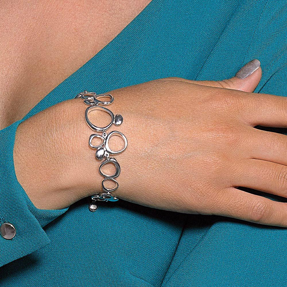 Kit Heath - Coast Shore Cascade Cuff Bangle - Silver