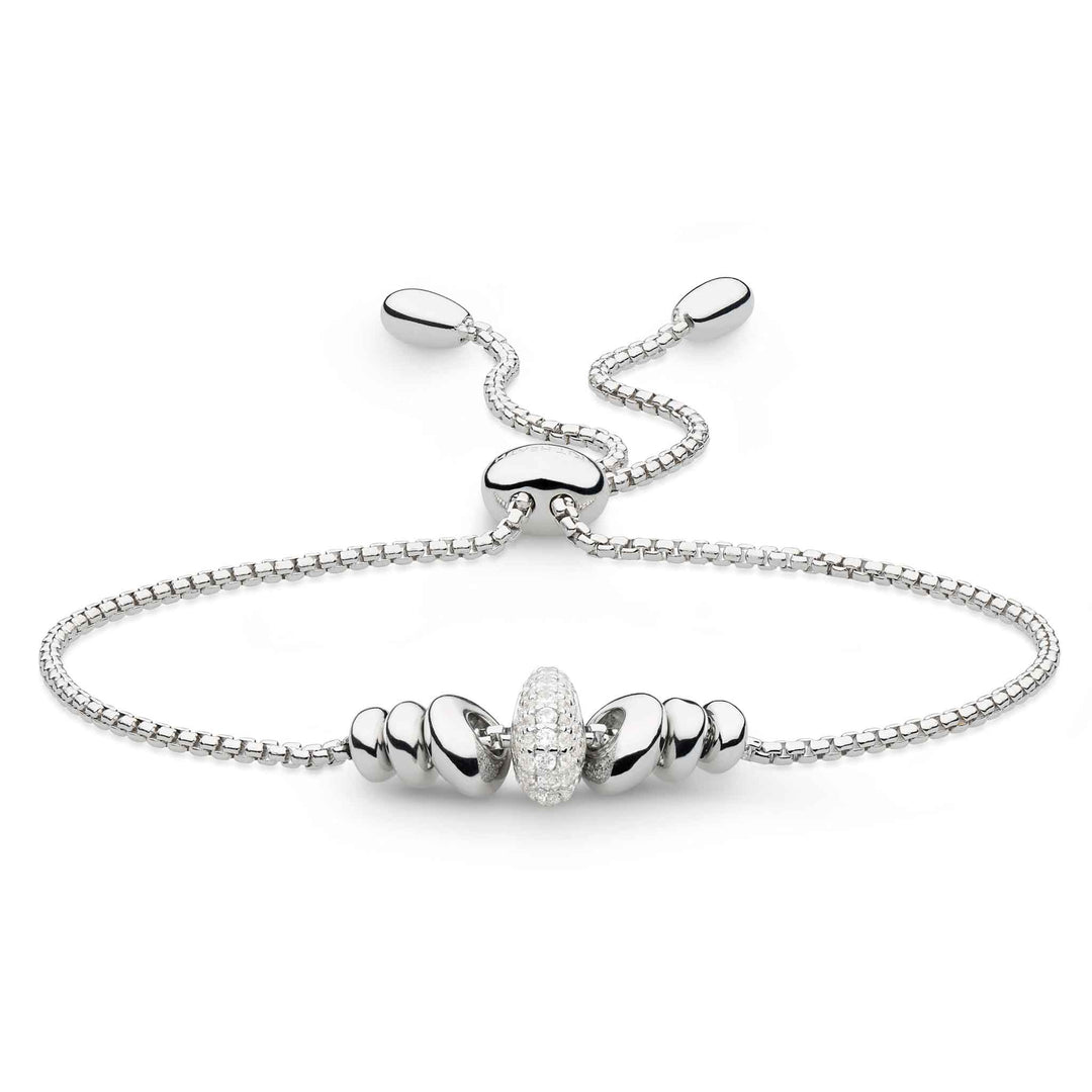 Kit Heath - Coast Tumble Glisten Pavé Toggle Bracelet - Silver