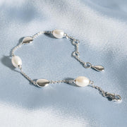 Kit Heath - Coast Pebble Pearl Bracelet - Silver